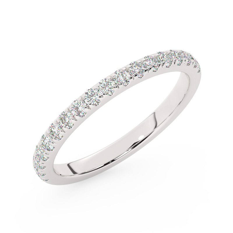 טבעת חצי איטרניטי שיבוץ פאווה דגם BJ65