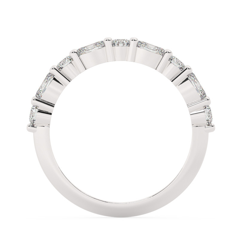 טבעת חצי איטרניטי עגולים ומרקיזות דגם BJ108 – תמונה 3