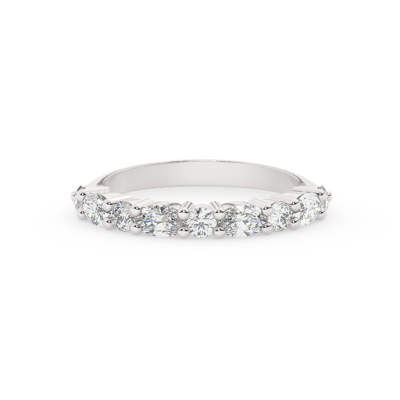 טבעת חצי איטרניטי עגולים ומרקיזות דגם BJ108 – תמונה 2