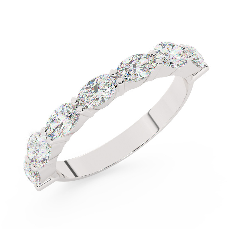 טבעת חצי איטרניטי אובל דגם BJ109